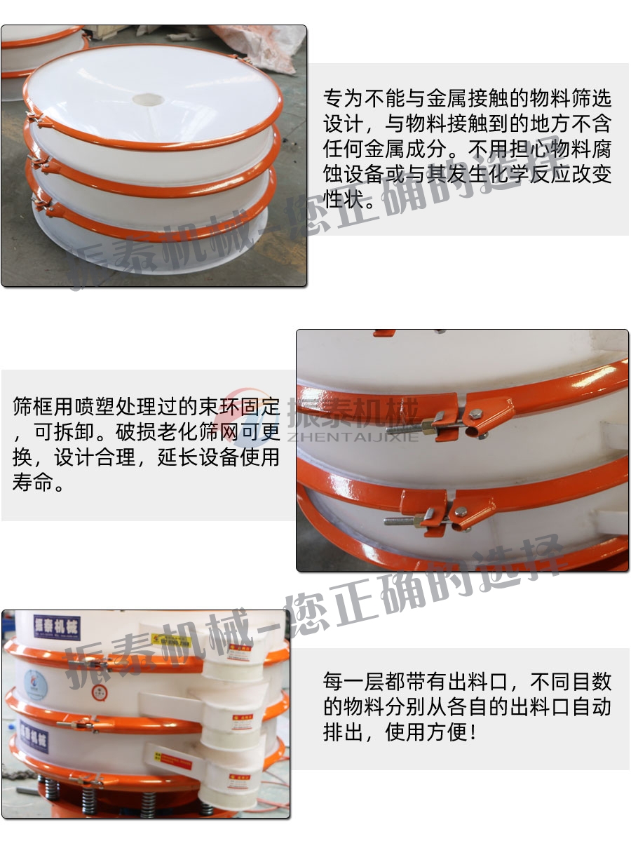 稀土氧化物塑料振動篩細節(jié)